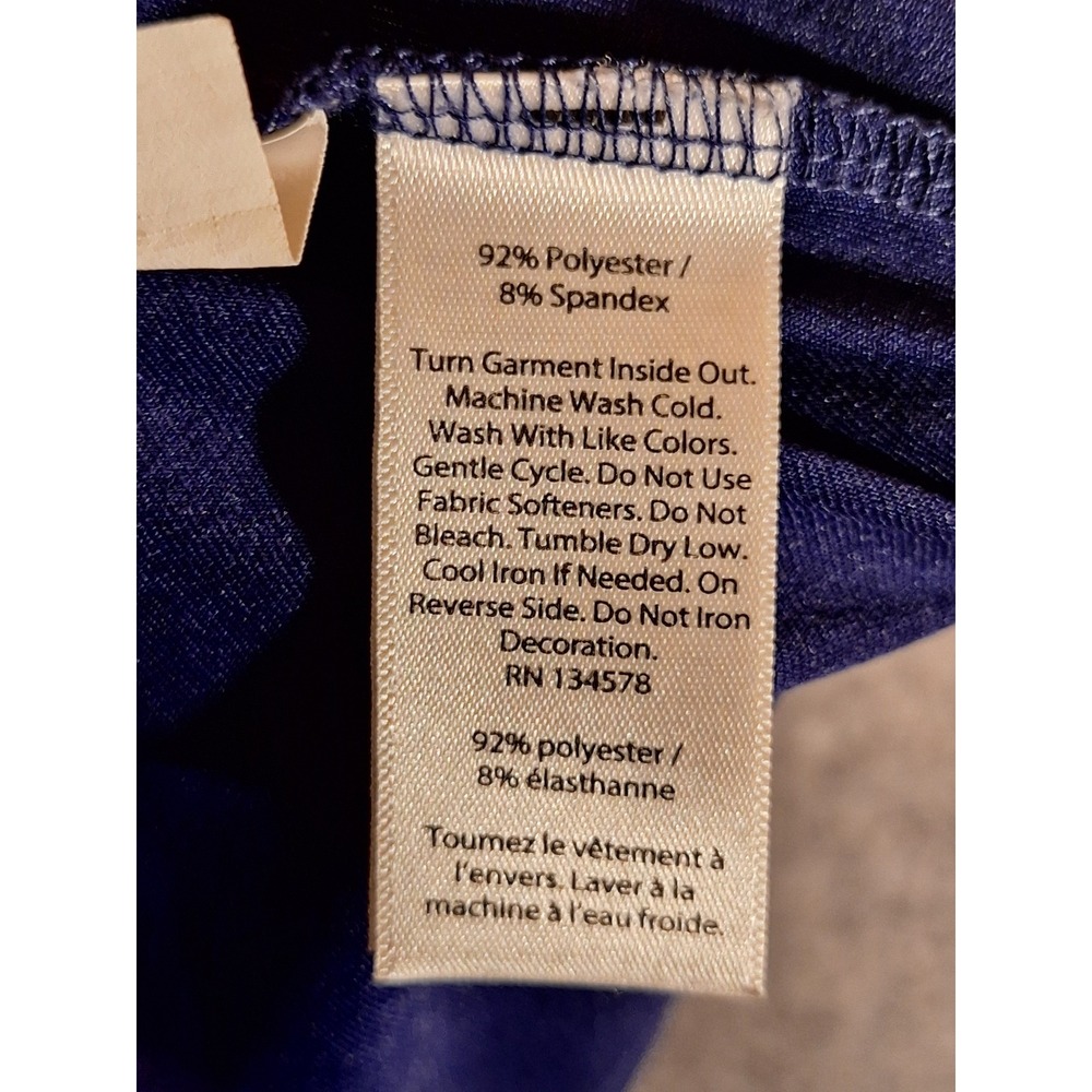 Vineyard Vines Mens Size M Performance T-Shirt Navy Blue Striped Short Sleeve - Picture 7 of 8